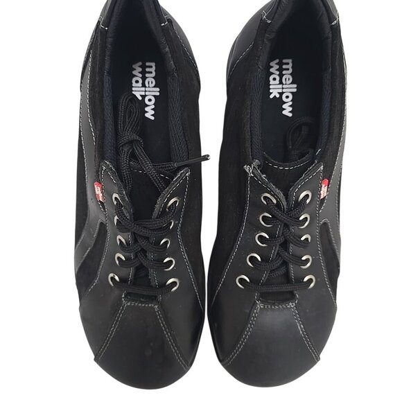Mellow Walk Women's Daisy Steel Toe Lace Up Work Shoes 420092 Black Size 7M - Picture 7 of 9